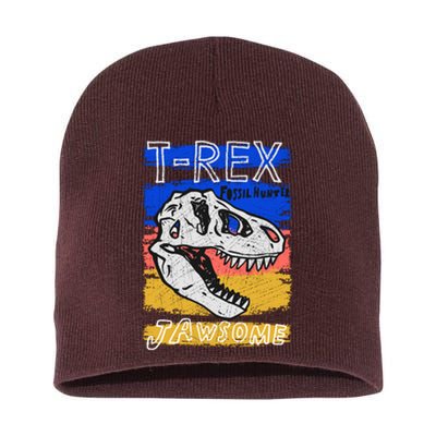 T Rex Fossil Hunter Jawsome Short Acrylic Beanie