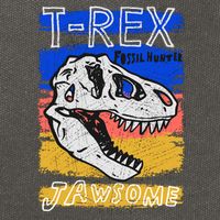 T Rex Fossil Hunter Jawsome Cotton Canvas Backpack