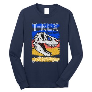 T Rex Fossil Hunter Jawsome Long Sleeve Shirt