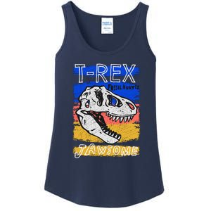 T Rex Fossil Hunter Jawsome Ladies Essential Tank