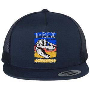 T Rex Fossil Hunter Jawsome Flat Bill Trucker Hat