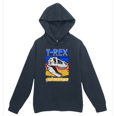 T Rex Fossil Hunter Jawsome Urban Pullover Hoodie