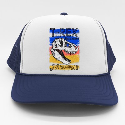 T Rex Fossil Hunter Jawsome Trucker Hat