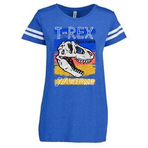 T Rex Fossil Hunter Jawsome Enza Ladies Jersey Football T-Shirt