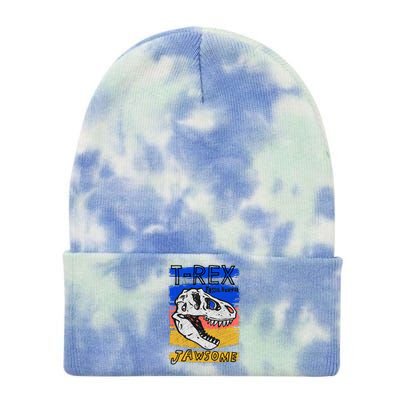 T Rex Fossil Hunter Jawsome Tie Dye 12in Knit Beanie