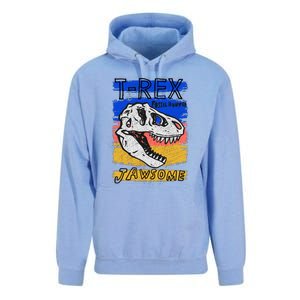 T Rex Fossil Hunter Jawsome Unisex Surf Hoodie