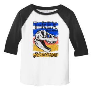 T Rex Fossil Hunter Jawsome Toddler Fine Jersey T-Shirt