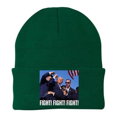 Trump Rally Fight Trump Rally Fight! Fight! Fight! Premium Knit Cap Winter Beanie