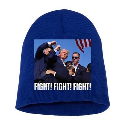 Trump Rally Fight Trump Rally Fight! Fight! Fight! Premium Short Acrylic Beanie