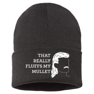 That Really Fluffs My Mullet Haircut Vokuhila Sustainable Knit Beanie