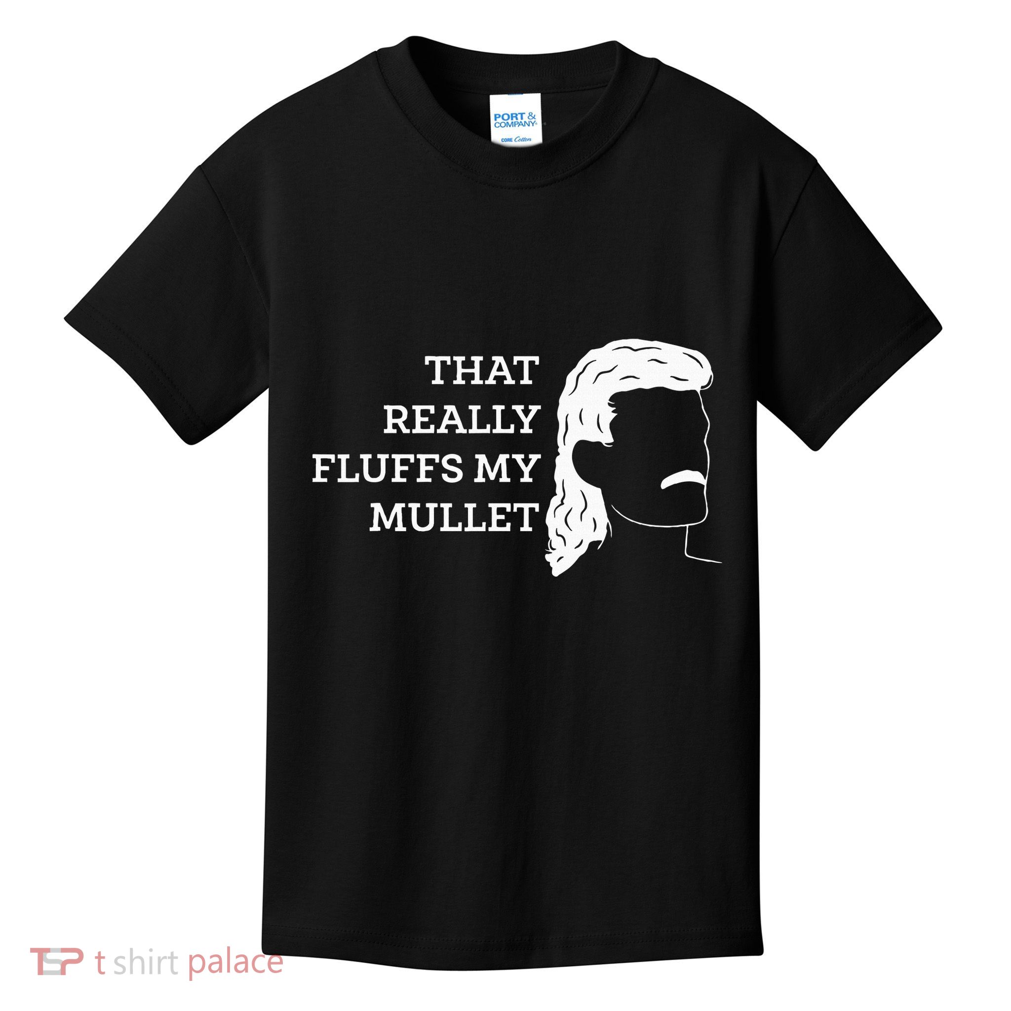 That Really Fluffs My Mullet Haircut Vokuhila Kids T-Shirt