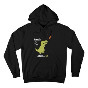 T-Rex Reach For The Stars Oh Dinosaur Dino Cool Cute Funny Hoodie