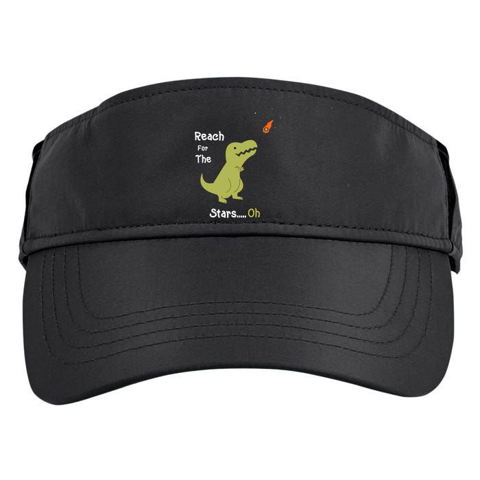 T-Rex Reach For The Stars Oh Dinosaur Dino Cool Cute Funny Adult Drive Performance Visor