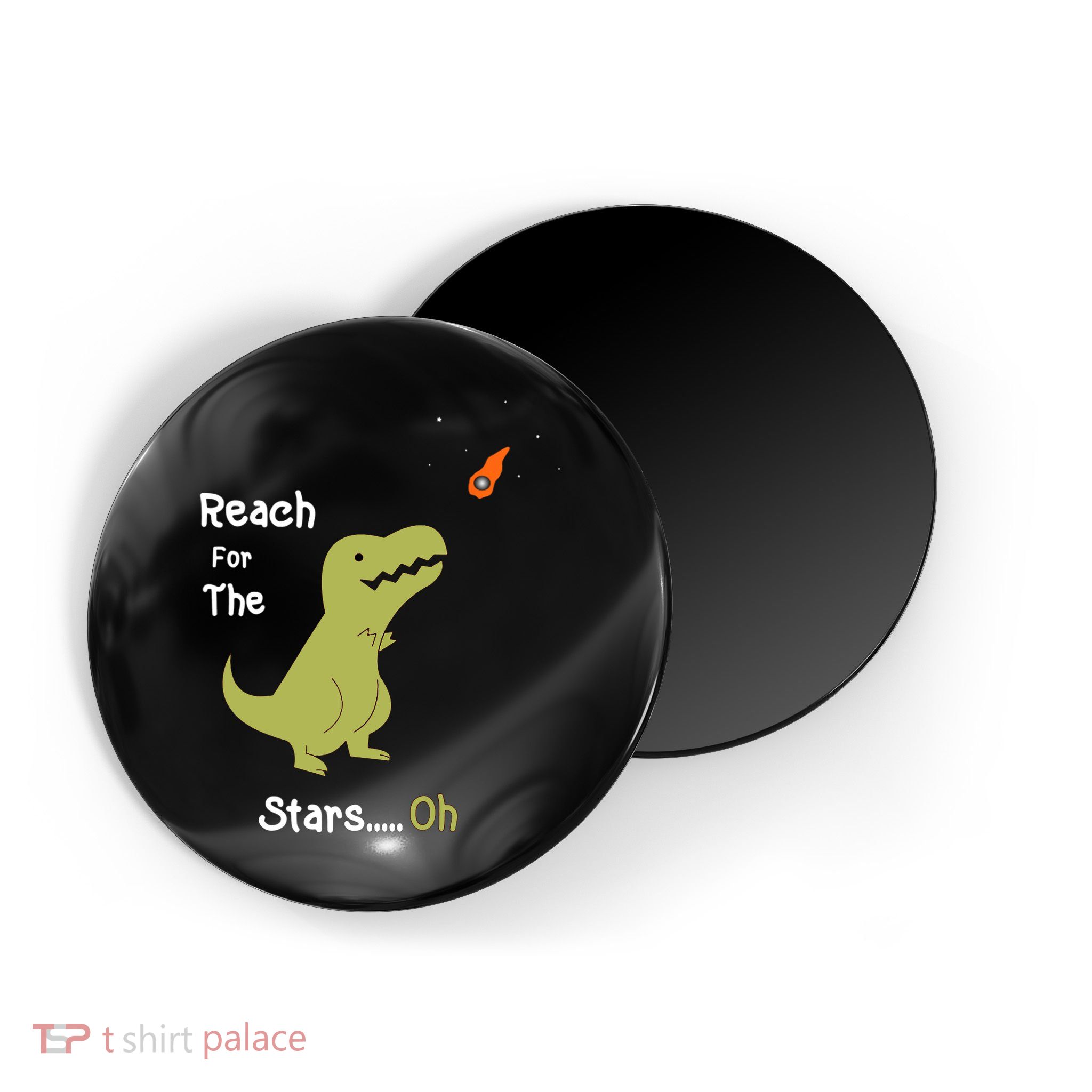 T-Rex Reach For The Stars Oh Dinosaur Dino Cool Cute Funny Magnet