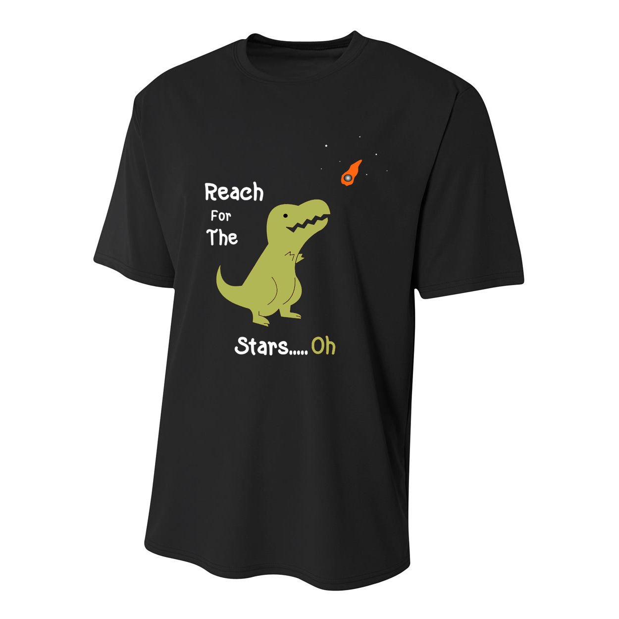 T-Rex Reach For The Stars Oh Dinosaur Dino Cool Cute Funny Youth Performance Sprint T-Shirt