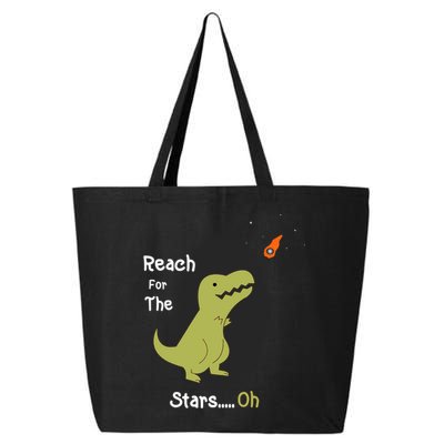 T-Rex Reach For The Stars Oh Dinosaur Dino Cool Cute Funny 25L Jumbo Tote