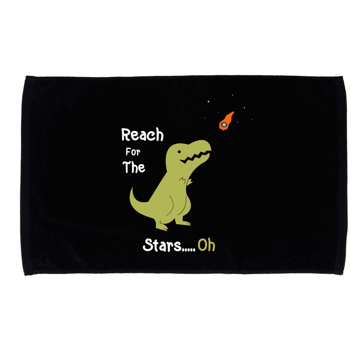 T-Rex Reach For The Stars Oh Dinosaur Dino Cool Cute Funny Microfiber Hand Towel