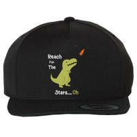 T-Rex Reach For The Stars Oh Dinosaur Dino Cool Cute Funny Wool Snapback Cap