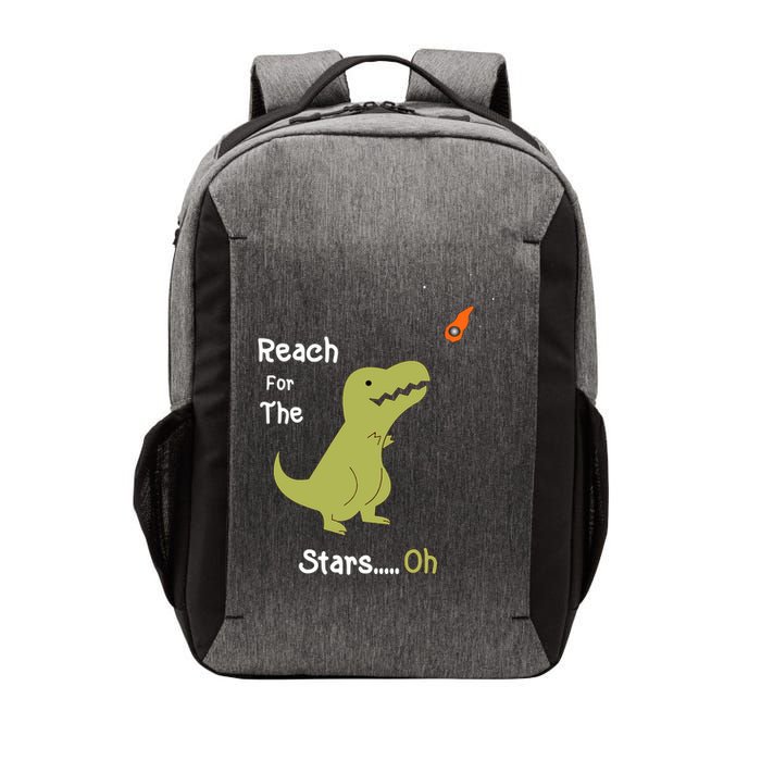T-Rex Reach For The Stars Oh Dinosaur Dino Cool Cute Funny Vector Backpack
