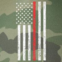 Thin RedLine Firefighter Flag Distressed Effect Legacy Tie Dye Trucker Hat