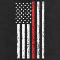 Thin RedLine Firefighter Flag Distressed Effect Cool Comfort Performance Bucket Hat