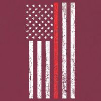 Thin RedLine Firefighter Flag Distressed Effect 16oz Travel Tumbler