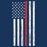 Thin RedLine Firefighter Flag Distressed Effect Infant Baby Jersey Bodysuit