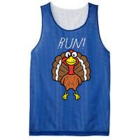 Turkey Run Funny Happy Thanksgiving Day Mesh Reversible Basketball Jersey Tank