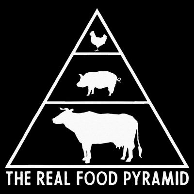 The Real Food Pyramid For Carnivores T-Shirt