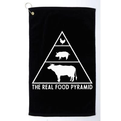 The Real Food Pyramid For Carnivores Golf Towel