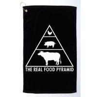 The Real Food Pyramid For Carnivores Golf Towel