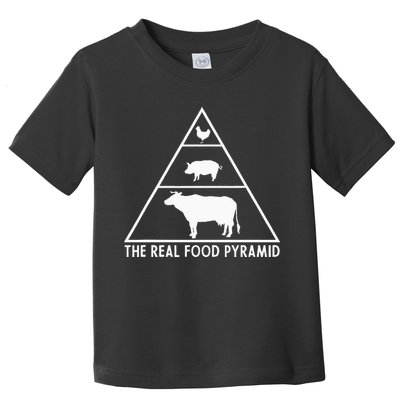 The Real Food Pyramid For Carnivores Toddler T-Shirt