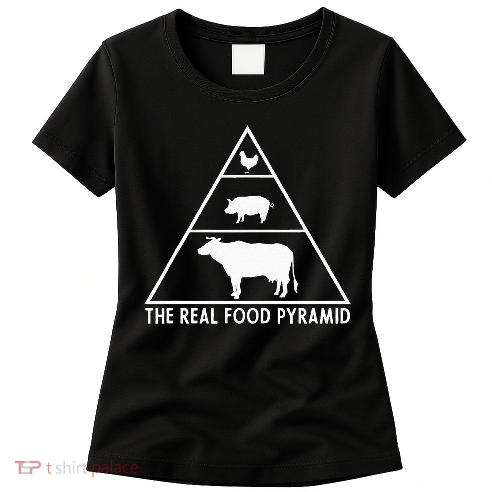 The Real Food Pyramid For Carnivores Womens T-Shirt