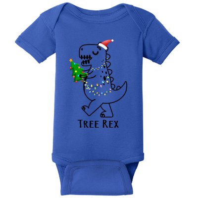 Tree Rex Funny Xmas Christmas Trex Gift Baby Bodysuit