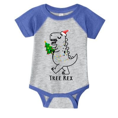 Tree Rex Funny Xmas Christmas Trex Gift Infant Baby Jersey Bodysuit