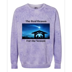 The Reason For The Season Colorblast Crewneck Sweatshirt