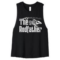 The Rodfather Fishing Women's Racerback Cropped Tank