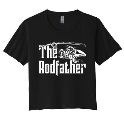 The Rodfather Fishing Women's Crop Top Tee