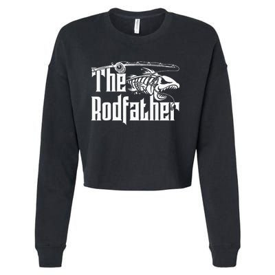 The Rodfather Fishing Cropped Pullover Crew