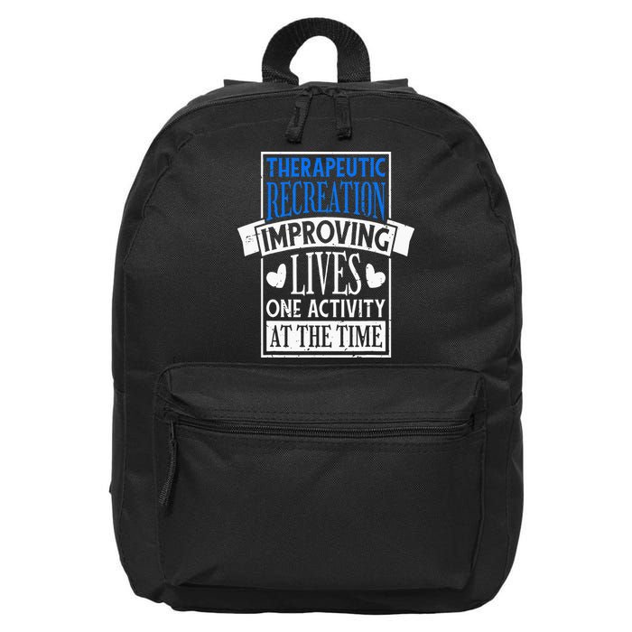 Therapeutic Recreation For Recreational Therapy 16 in Basic Backpack