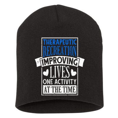 Therapeutic Recreation For Recreational Therapy Short Acrylic Beanie