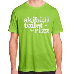 Toilet Rizz Funny Meme Adult ChromaSoft Performance T-Shirt