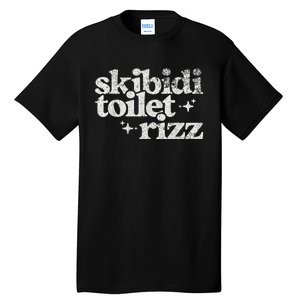 Toilet Rizz Funny Meme Tall T-Shirt