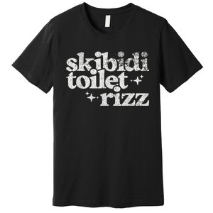 Toilet Rizz Funny Meme Premium T-Shirt