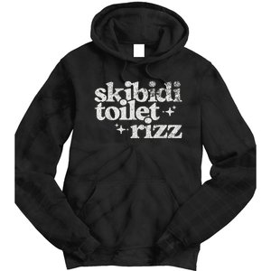 Toilet Rizz Funny Meme Tie Dye Hoodie