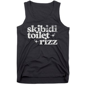 Toilet Rizz Funny Meme Tank Top