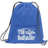 The Rodfather Funny Fishing Skeleton Fish Father's Day Meaningful Gift Sweatshirt Cinch Pack Bag