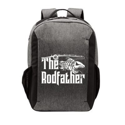 The Rodfather Funny Fishing Skeleton Fish Father's Day Meaningful Gift Vector Backpack