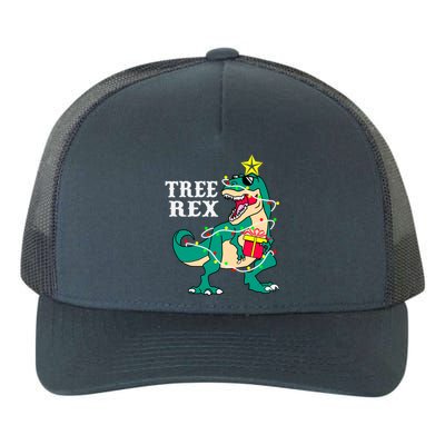 Tree Rex Funny Christmas Tree Dinosaur Pajamas Cool Gift Yupoong Adult 5-Panel Trucker Hat