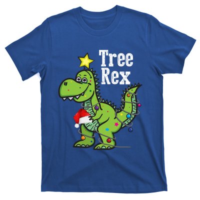 Tree Rex Funny Christmas Tree Santa Dino Holiday Costume Funny Gift T-Shirt